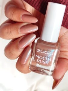 Starlit Bliss from "Mocha Rush" by Zudio, swatched by Ritika
